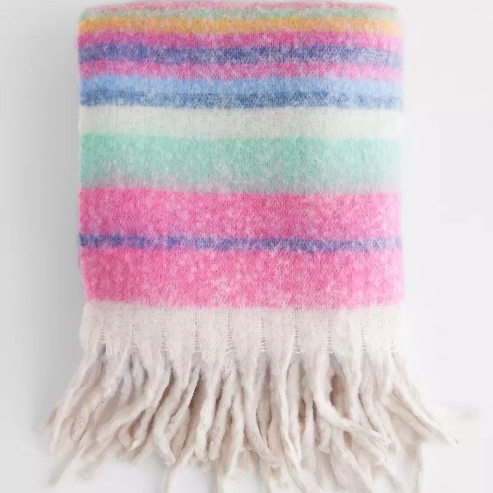 Free People Multicolor Striped Blanket